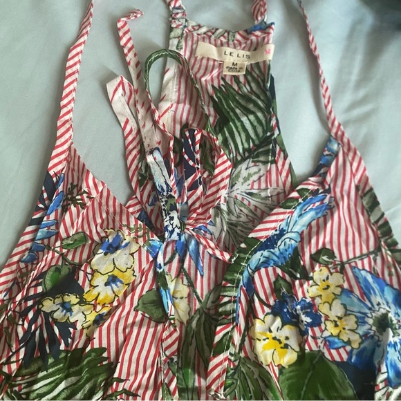 2000s Striped Open Front Top - Picture 2 of 3